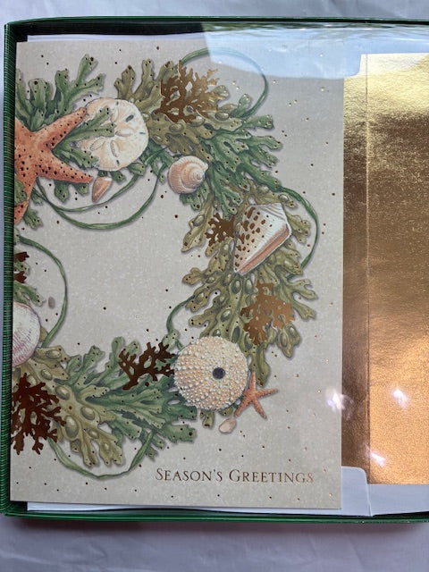 Shell Wreath - Holiday Cards