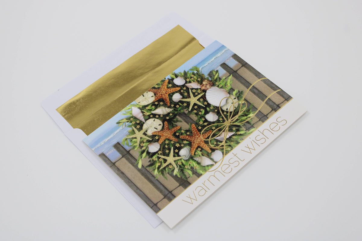 Warm Wishes Wreath - Holiday Cards