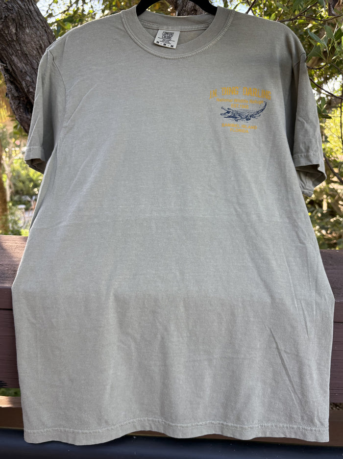 " Ding " Darling Alligator T- Shirt - Khaki
