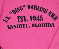 Pink "Ding" Established Ladies Hoodie
