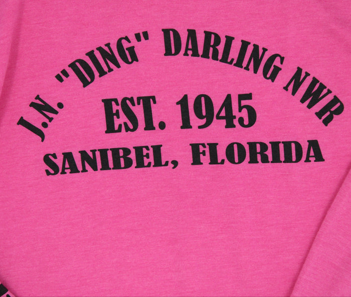 Pink "Ding" Established Ladies Hoodie