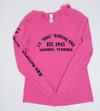 Pink "Ding" Established Ladies Hoodie