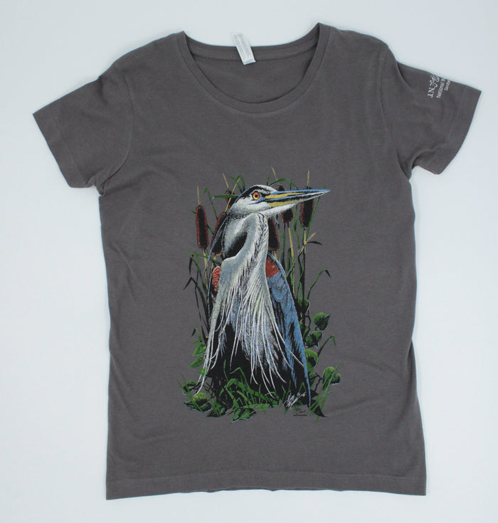 Great Blue Heron Ladies Modern Fit T-Shirt