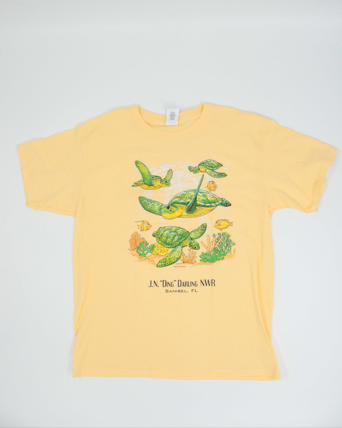Kids Yellow Sea Turtle T-Shirt