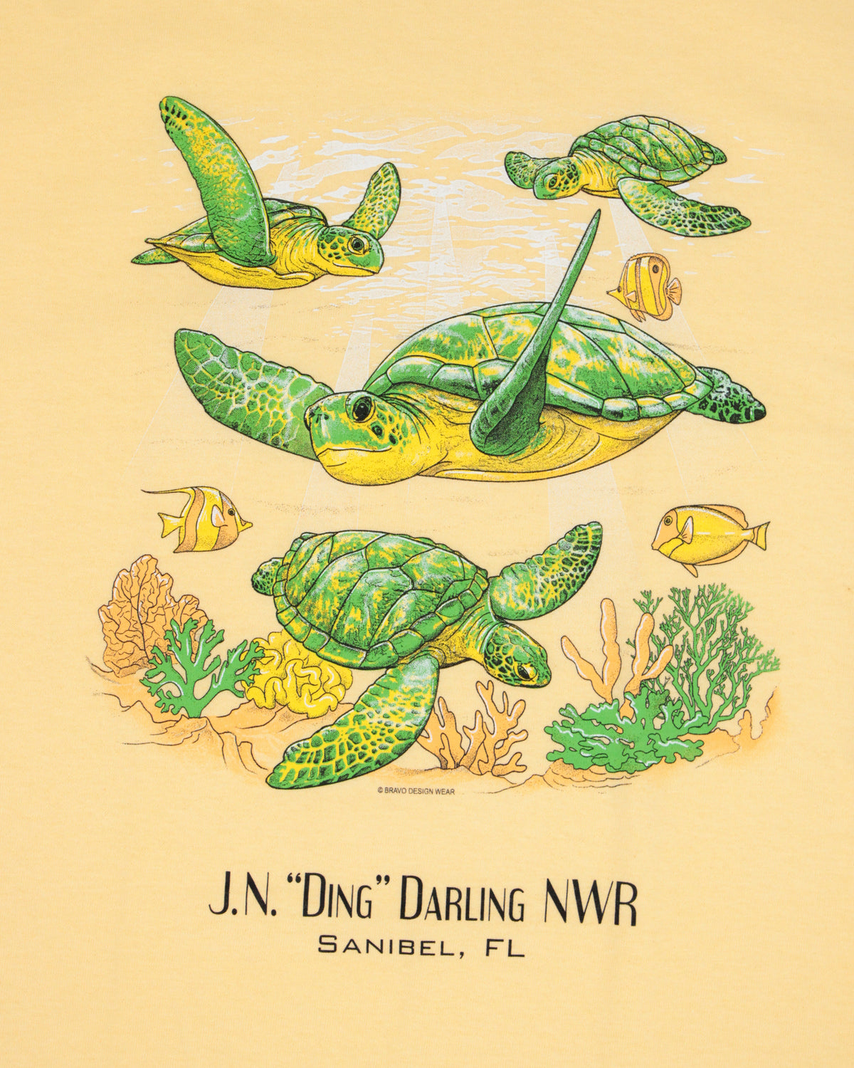 Kids Yellow Sea Turtle T-Shirt
