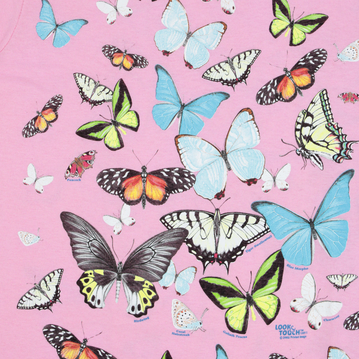 Kids Pink Butterfly T-Shirt - Glows in the Dark