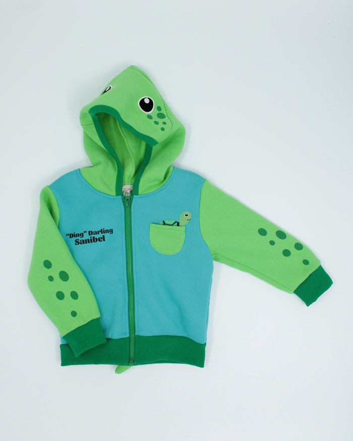 Kids Sea Turtle Backpack Hoodie DING