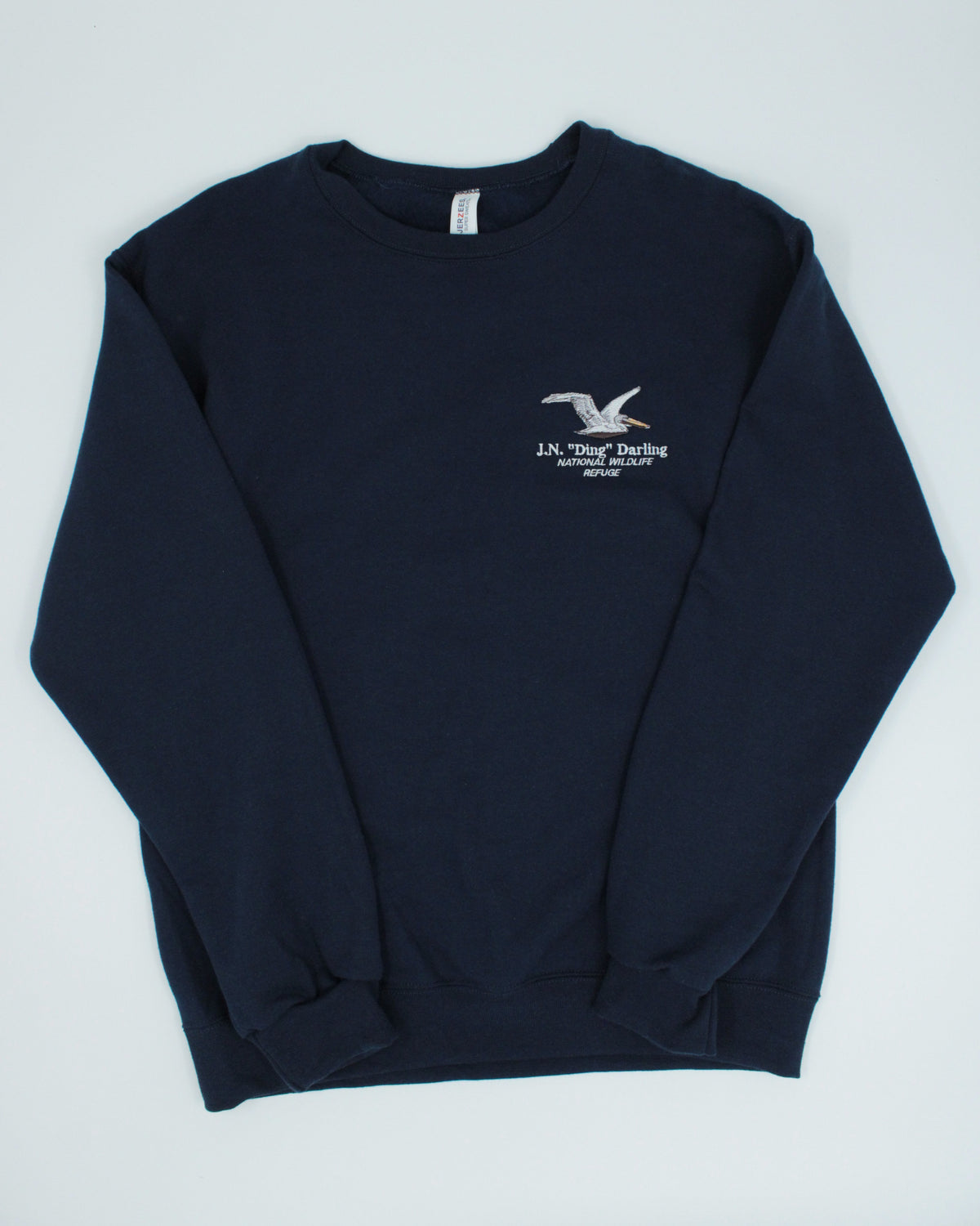 Pelican Embroidered Pullover Sweatshirt - Navy Blue