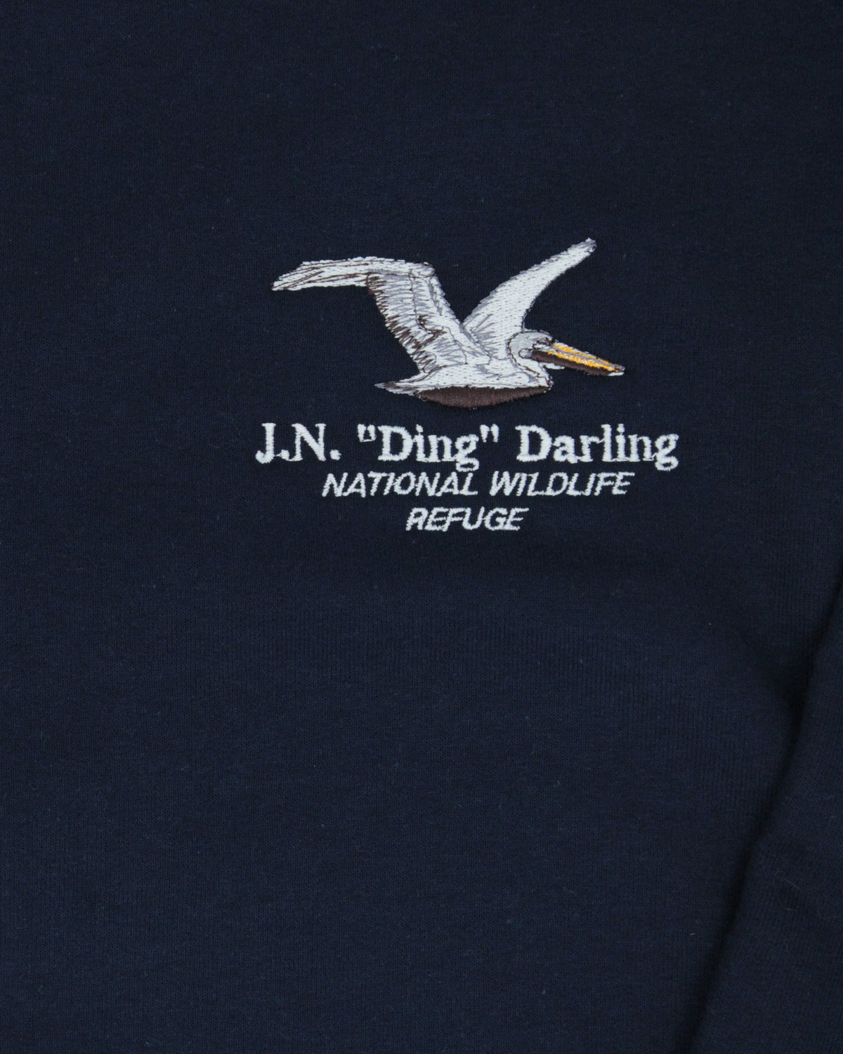 Pelican Embroidered Pullover Sweatshirt - Navy Blue