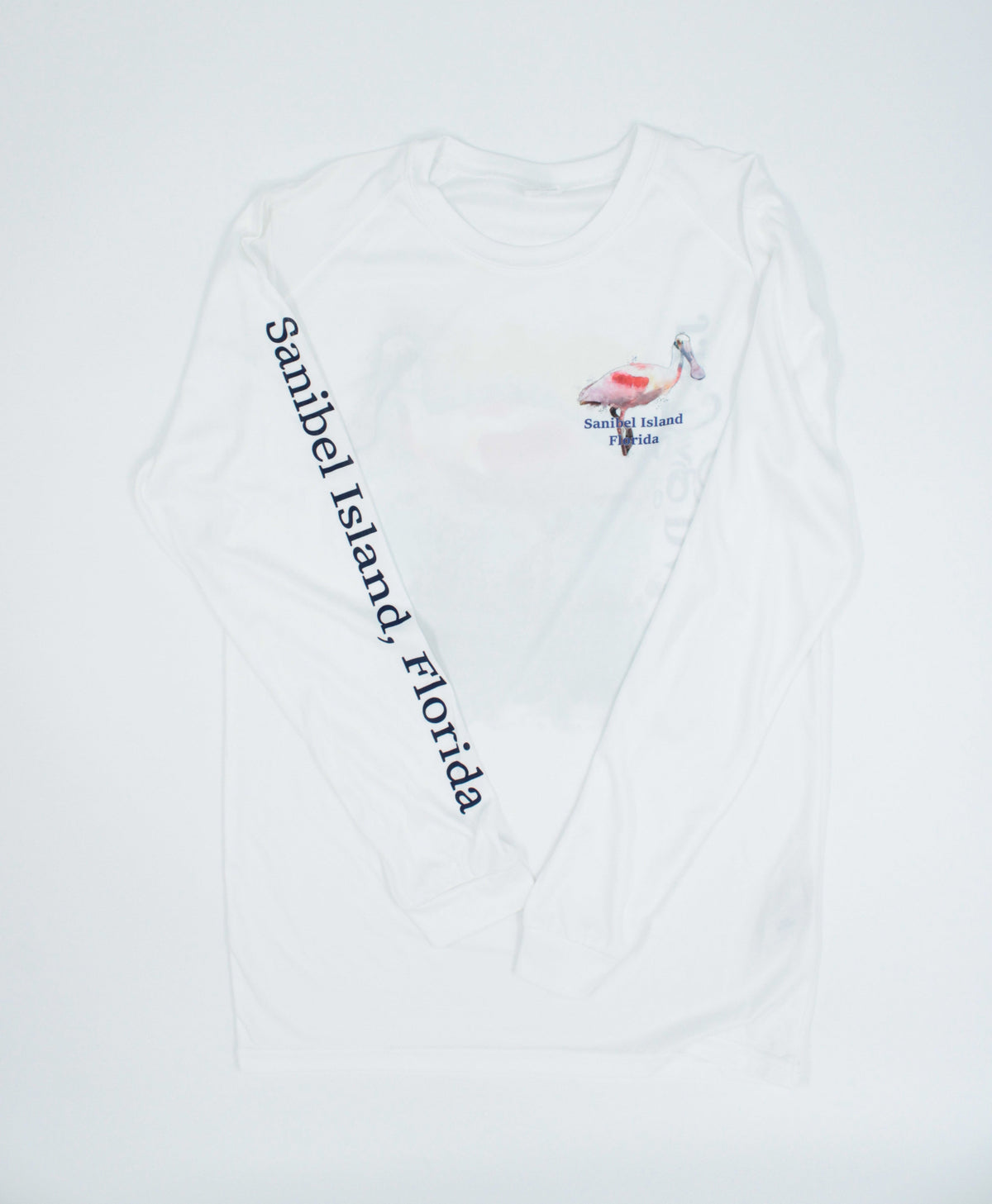 Spoonbill Performance Crew Neck Shirt - White - UPF 50