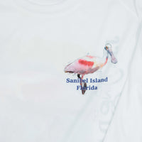 Spoonbill Performance Crew Neck Shirt - White - UPF 50