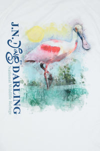 Spoonbill Performance Crew Neck Shirt - White - UPF 50