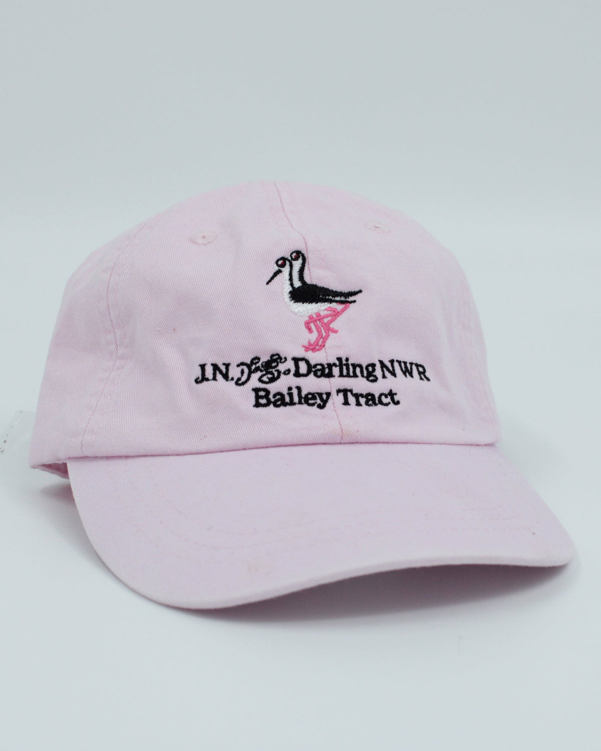 Pink Black-Necked Stilt Adjustable Baseball Hat