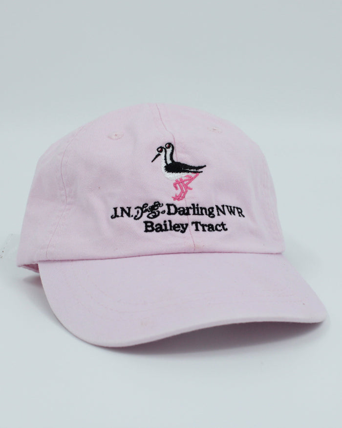 Pink Black-Necked Stilt Adjustable Baseball Hat