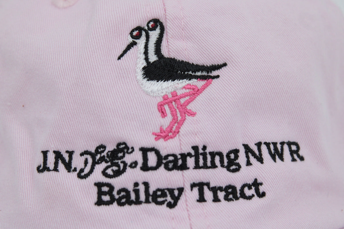 Pink Black-Necked Stilt Adjustable Baseball Hat