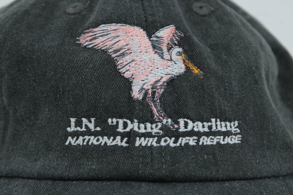 Charcoal Spoonbill Adjustable Baseball Hat