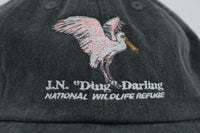 Charcoal Spoonbill Adjustable Baseball Hat
