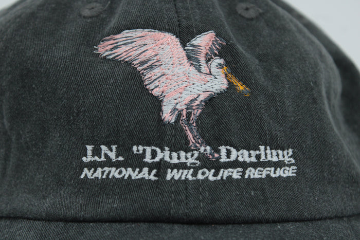 Charcoal Spoonbill Adjustable Baseball Hat