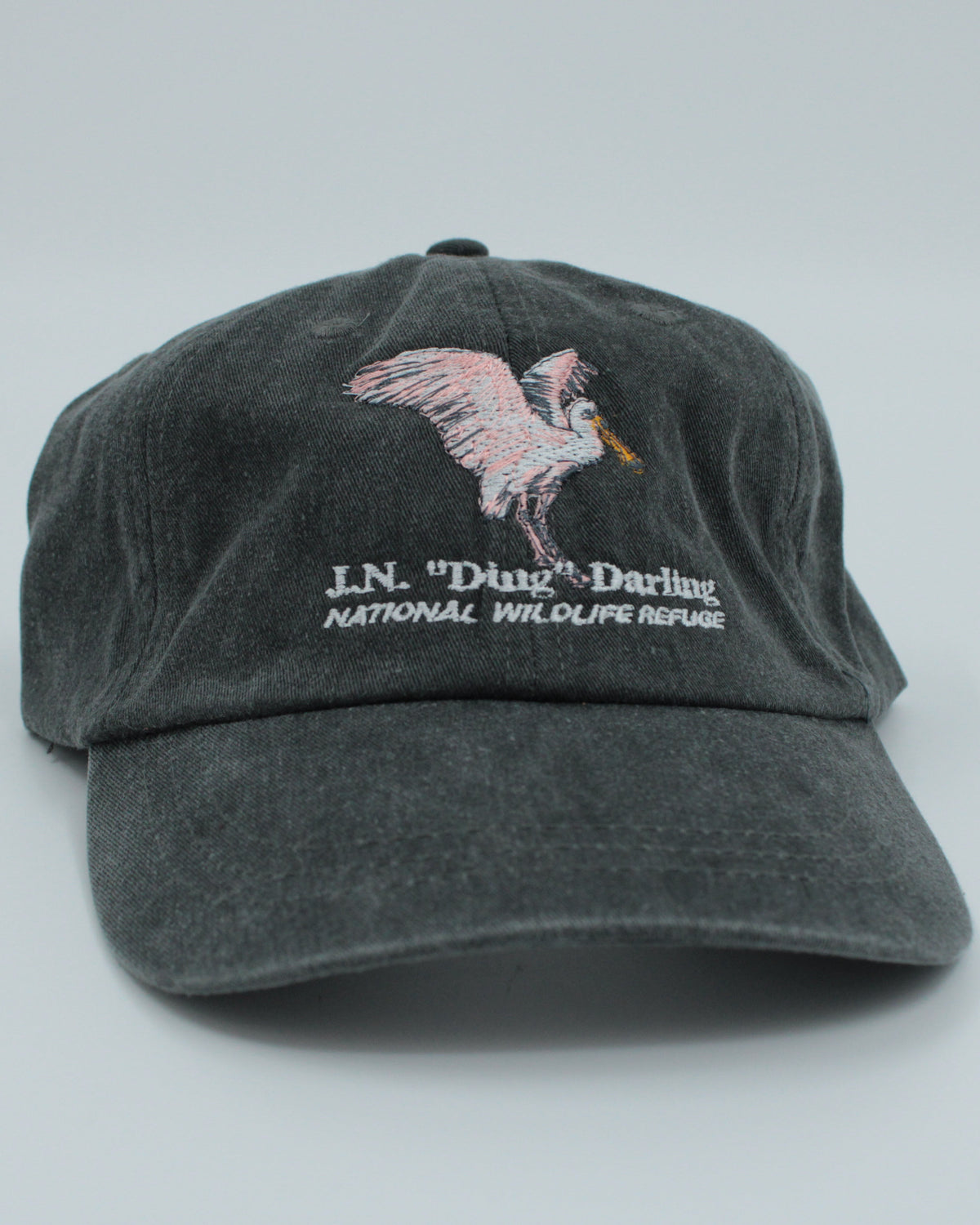 Charcoal Spoonbill Adjustable Baseball Hat