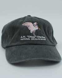 Charcoal Spoonbill Adjustable Baseball Hat