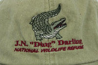 Khaki Gator Adjustable Baseball Hat