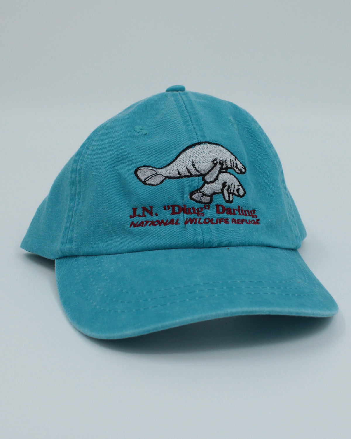 Blue Manatee Adjustable Baseball Hat