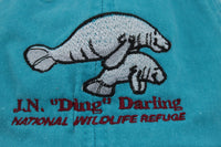 Blue Manatee Adjustable Baseball Hat