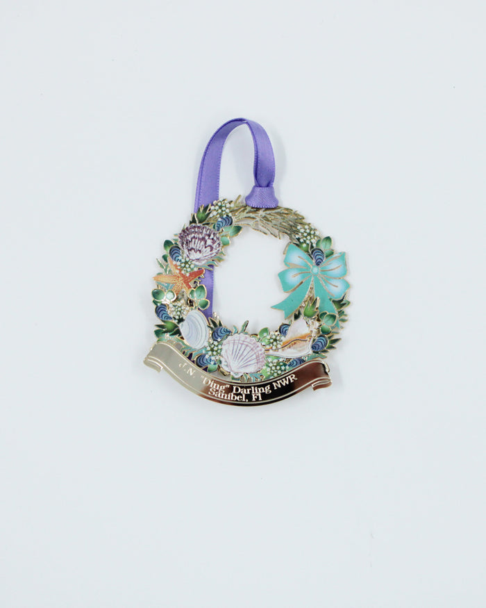 3-D Metal Ornament - "Ding" Darling Coastal Wreath