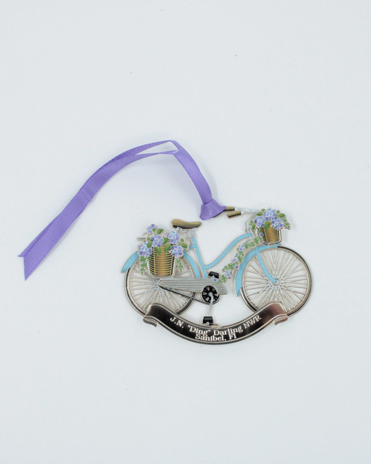 3-D Metal Ornament - "Ding" Darling Coastal Bike