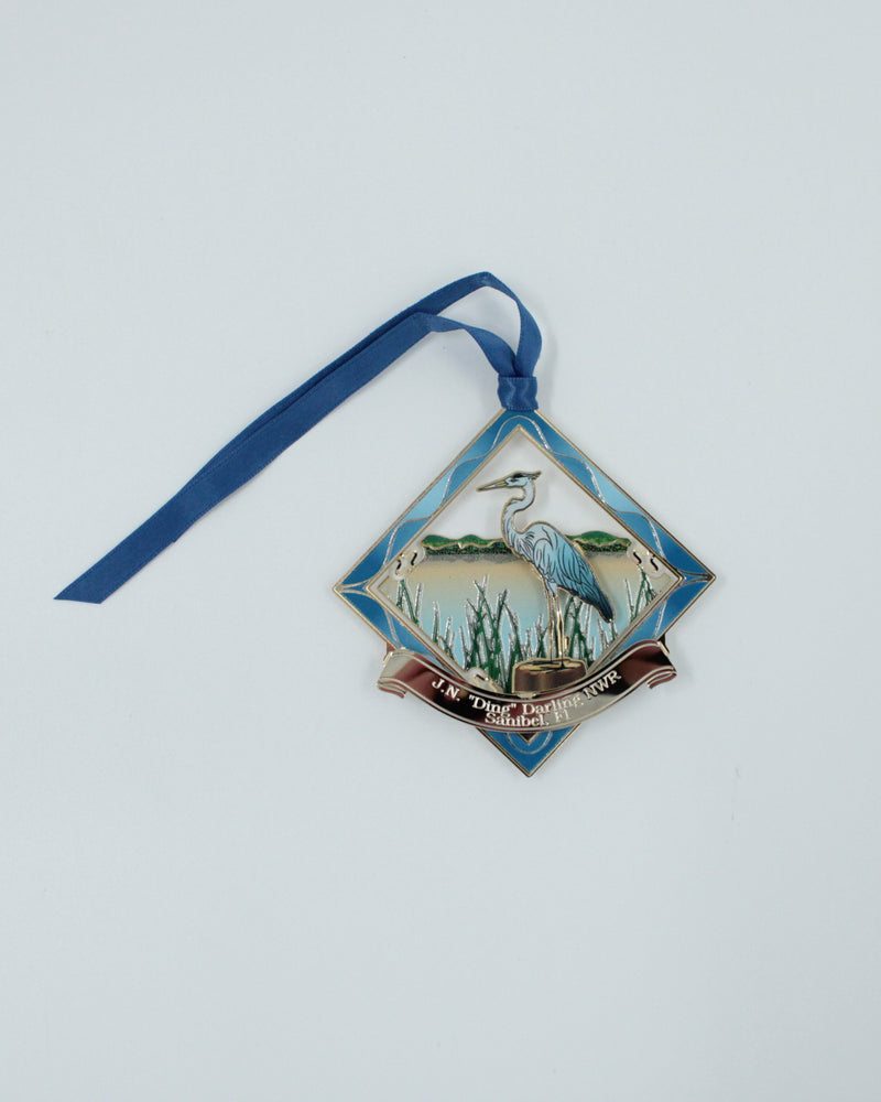 3-D Metal Ornament - "Ding" Darling Great Blue Heron