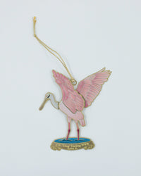 3-D Metal Ornament - "Ding" Spoonbill