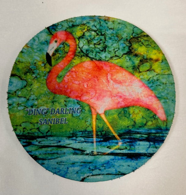 Absorbent Flexible Coasters - "Ding" Darling Wildlife Designs - Made in the USA