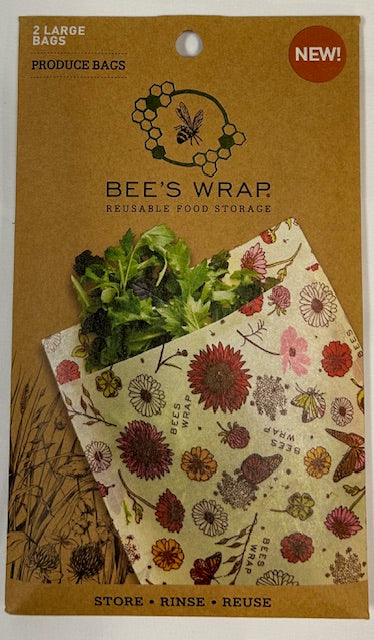 Bee's Wrap - Meadow Magic Produce Bags - Large - 2 Pack