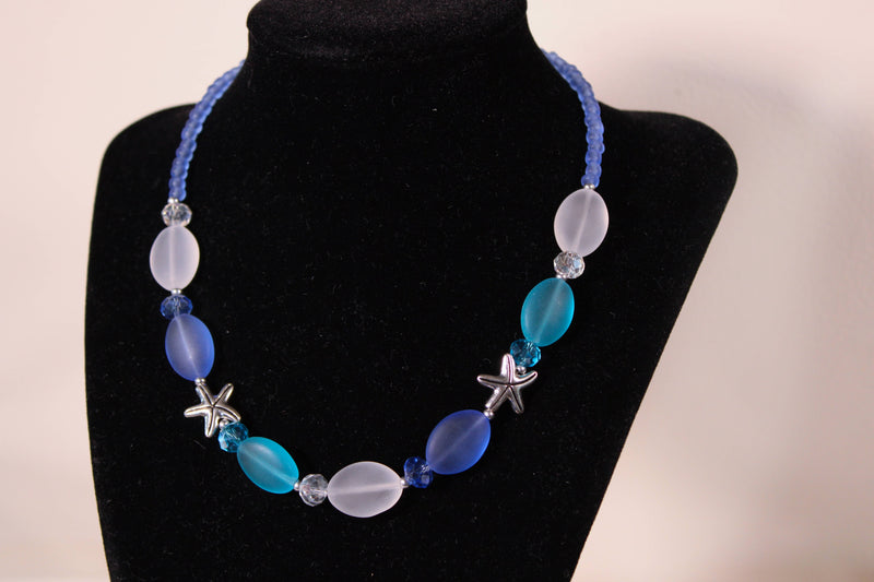 Sea Glass Necklace Set - Starfish
