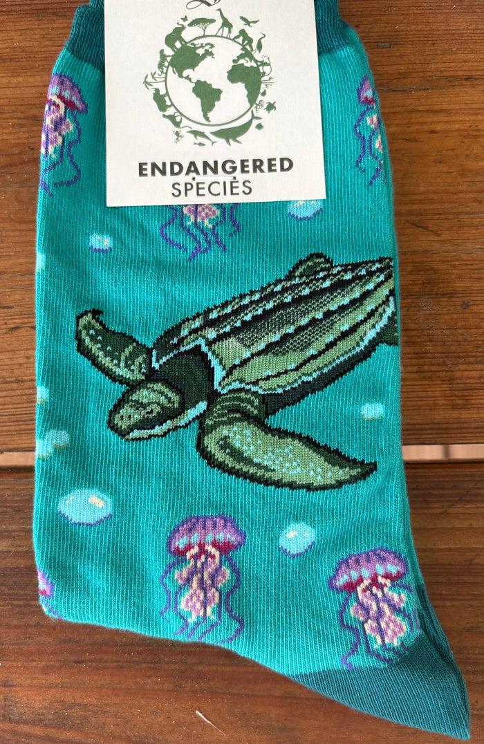 LeatherBack Turtle Womens Socks