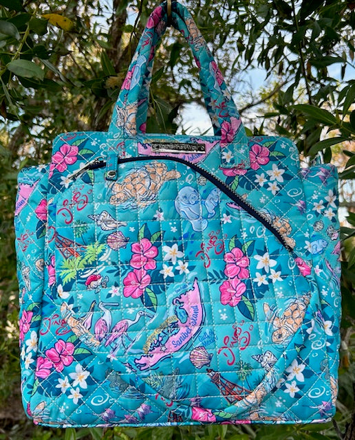 KW "Ding" Quilted Pickleball Bag - AQUA