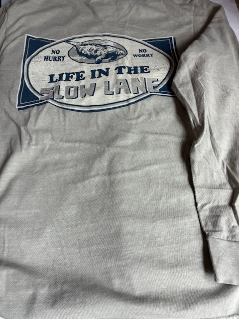 Life In The Slow Lane T- Shirt Sandstone Long Sleeve