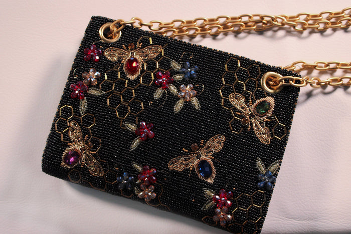 Mary Frances Bees and Honeycomb Crossbody