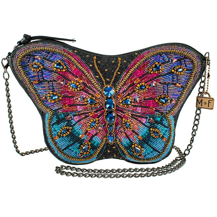 Mary Frances Jewels Beaded Butterfly Crossbody Bag
