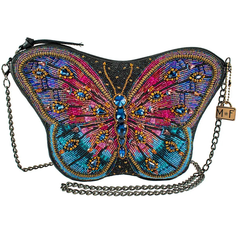 Mary Frances Jewels Beaded Butterfly Crossbody Bag