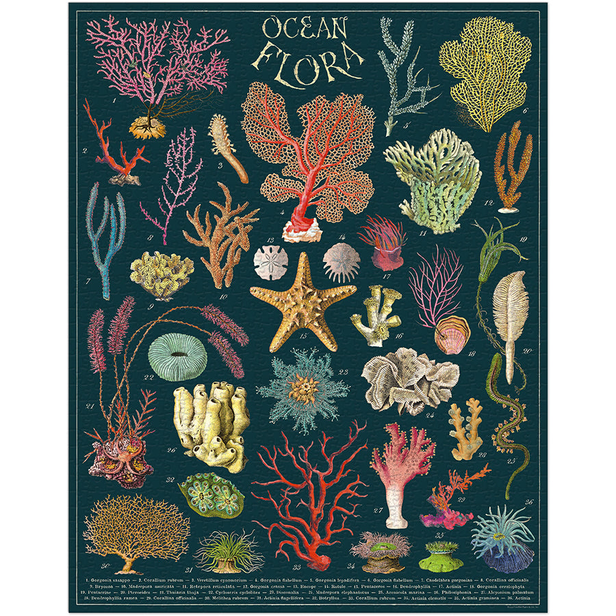 Vintage Puzzle Ocean Flora