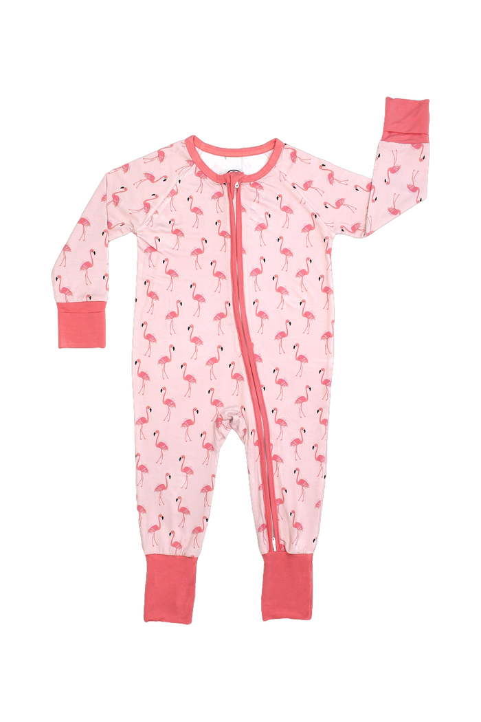 Pajamas - Bamboo Baby - Fancy Flamingos