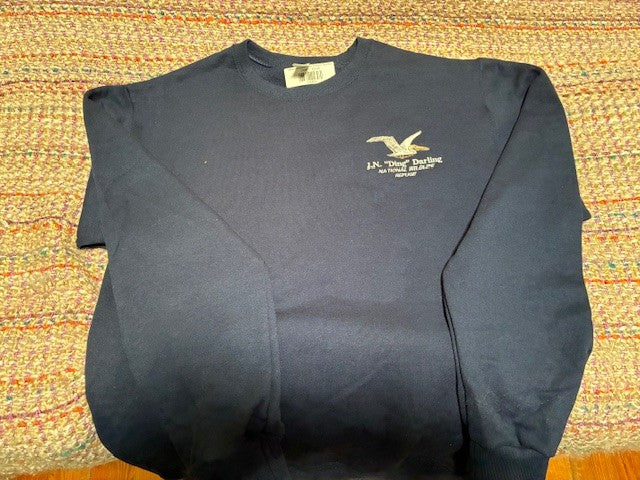 Pelican Embroidered Pullover Sweatshirt - Navy Blue