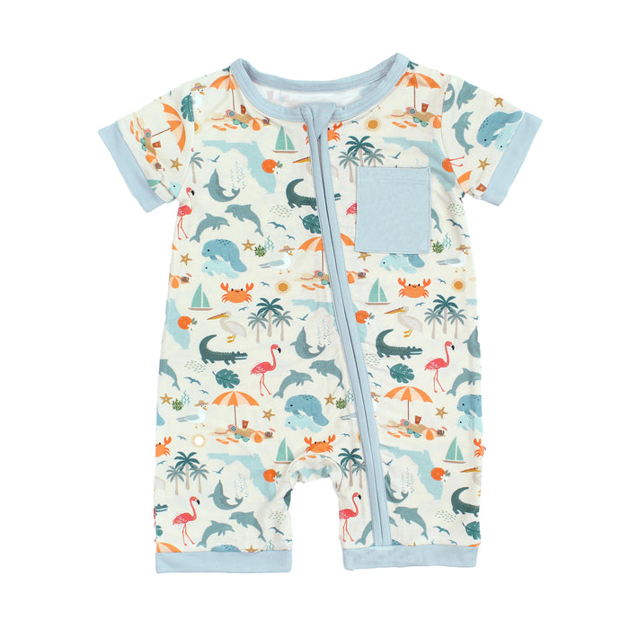 Romper - Bamboo Baby Shortie - Explore Florida