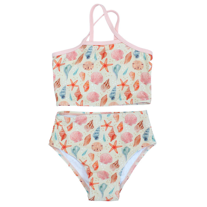 Swimsuit - Girls Bikini - Sandy Seashells