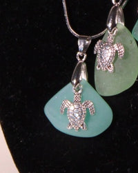 Sea Glass Necklace - Turtle