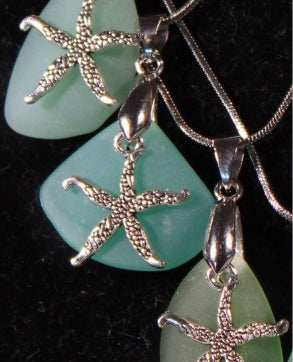 Sea Glass Necklace - Starfish