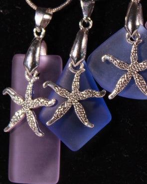 Sea Glass Necklace - Starfish