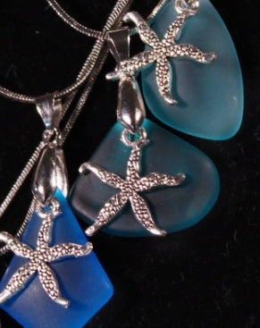 Sea Glass Necklace - Starfish