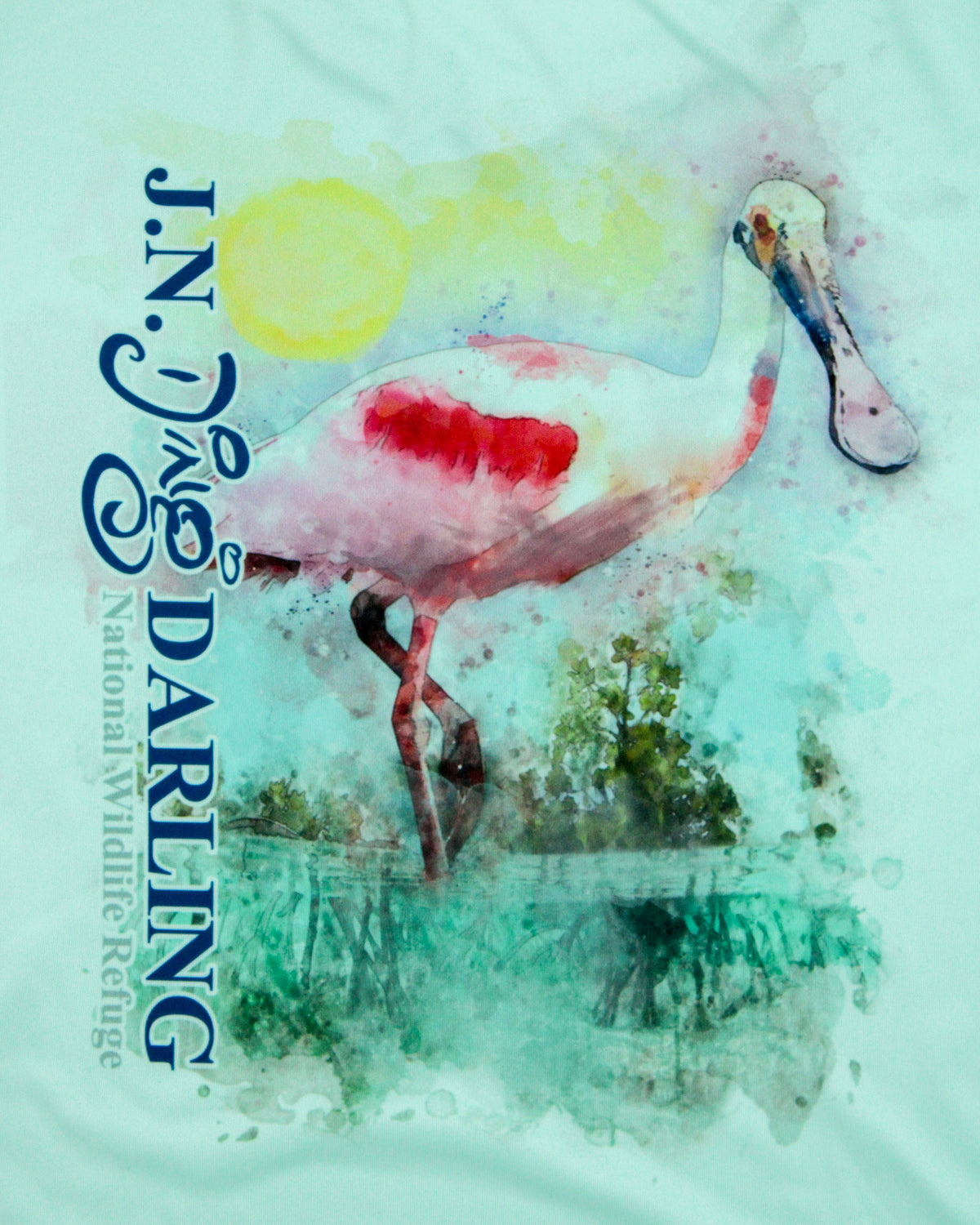 Spoonbill Ladies Performance V-Neck Shirt - Seafoam - UPF 50